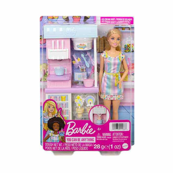 Barbie Ice Cream Shopkeeper Playset